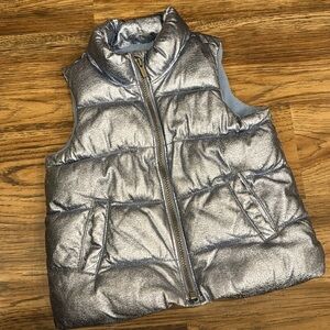 Old Navy puffer vest - girls 3T - shiny blue